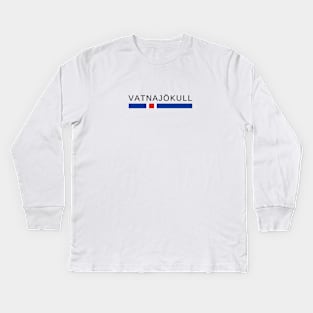 Vatnajökull Iceland Kids Long Sleeve T-Shirt